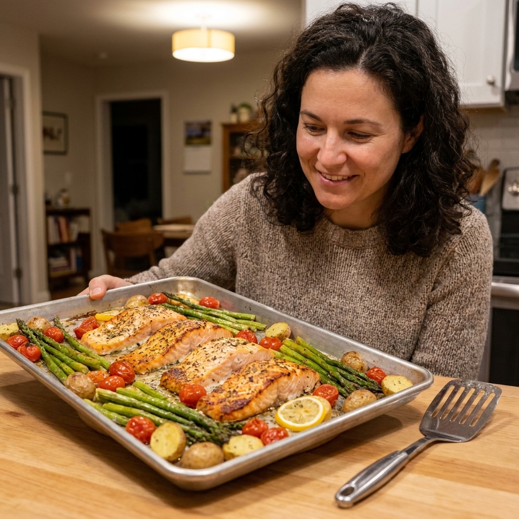 5-Ingredient Sheet Pan Salmon Dinners